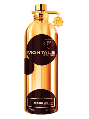 Frasco del perfume Moon Aoud de Montale — fragancia unisex