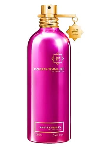 Frasco del perfume Pretty Fruity de Montale — fragancia unisex