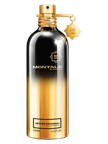 Frasco del perfume Vetiver Patchouli de Montale — fragancia unisex