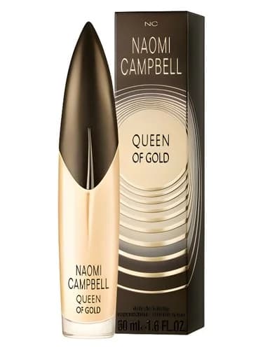 Frasco del perfume Queen Of Gold de Naomi Campbell — fragancia femenino