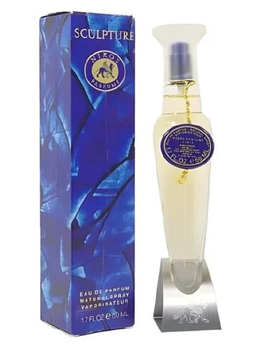 Frasco del perfume Sculpture de Nikos — fragancia femenino