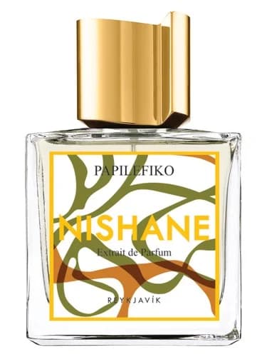 Frasco del perfume Papilefiko de Nishane — fragancia unisex