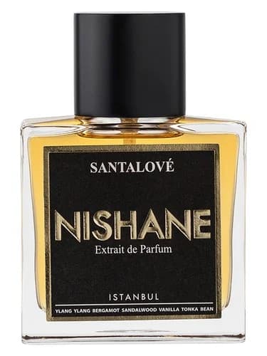 Frasco del perfume Santalove de Nishane — fragancia unisex