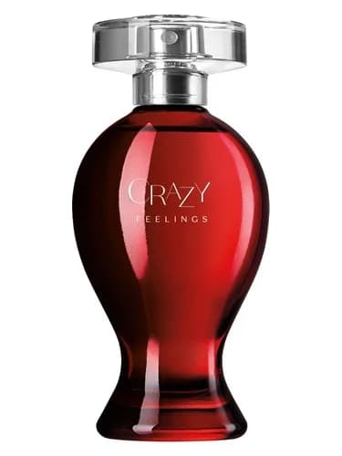 Frasco del perfume Crazy Feelings de O Boticario — fragancia femenino