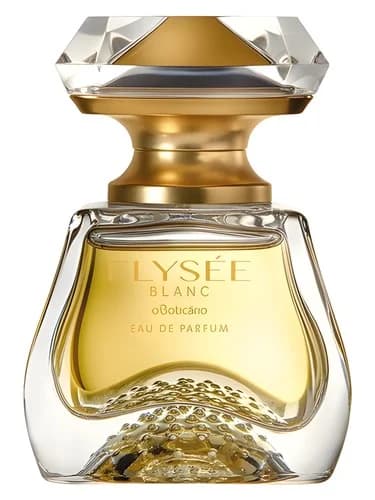 Frasco del perfume Elysee Blanc de O Boticario — fragancia femenino