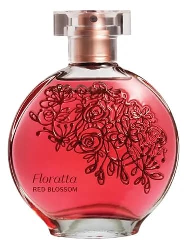 Frasco del perfume Floratta Red Blossom de O Boticario — fragancia femenino