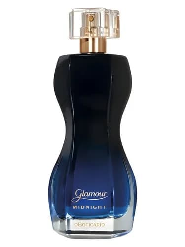 Frasco del perfume Glamour Midnight de O Boticario — fragancia femenino
