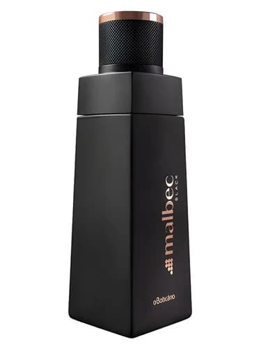 Frasco del perfume Malbec Black de O Boticario — fragancia masculino