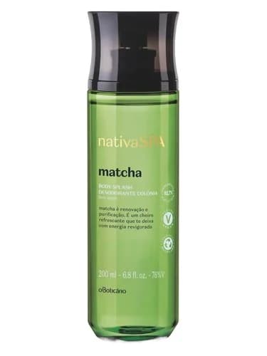 Frasco del perfume Matcha de O Boticario — fragancia unisex