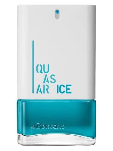 Frasco del perfume Quasar Ice de O Boticario — fragancia masculino