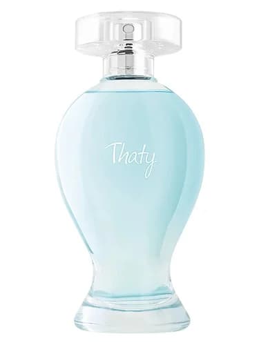 Frasco del perfume Thaty de O Boticario — fragancia femenino