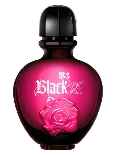 Frasco del perfume Black Xs For Her de Paco Rabanne — fragancia femenino