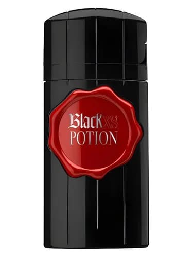 Frasco del perfume Black Xs Potion For Him de Paco Rabanne — fragancia masculino