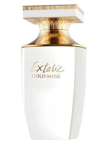 Frasco del perfume Extatic Gold Musk de Pierre Balmain — fragancia femenino