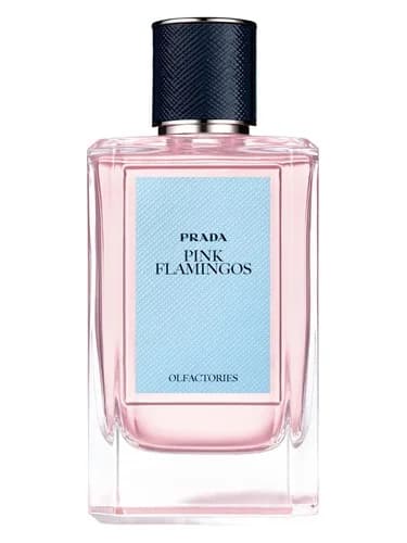Frasco del perfume Pink Flamingos de Prada — fragancia unisex