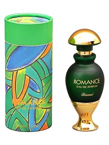 Frasco del perfume Romance de Rasasi — fragancia femenino