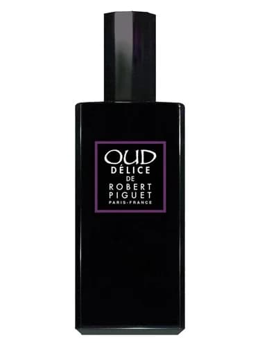 Frasco del perfume Oud Delice de Robert Piguet — fragancia unisex