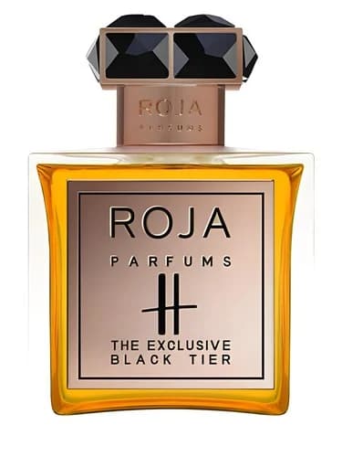 Frasco del perfume H The Exclusive Black Tier de Roja Dove — fragancia unisex