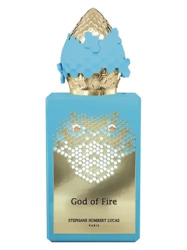 Frasco del perfume God Of Fire de Stephane Humbert Lucas 777 — fragancia unisex