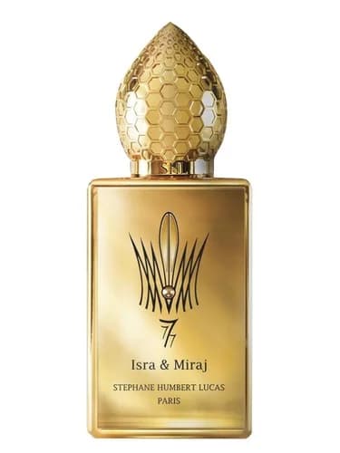 Frasco del perfume Isra Miraj de Stephane Humbert Lucas 777 — fragancia unisex