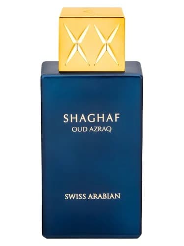 Frasco del perfume Shaghaf Oud Azraq de Swiss Arabian — fragancia unisex