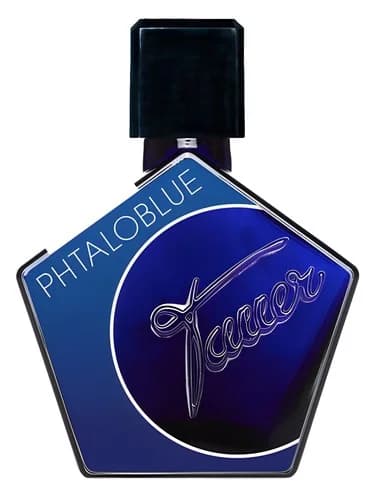 Frasco del perfume Phtaloblue de Tauer Perfumes — fragancia unisex