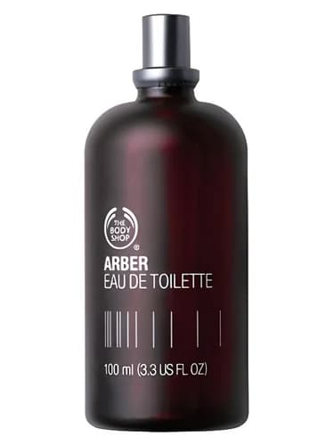 Frasco del perfume Arber de The Body Shop — fragancia masculino