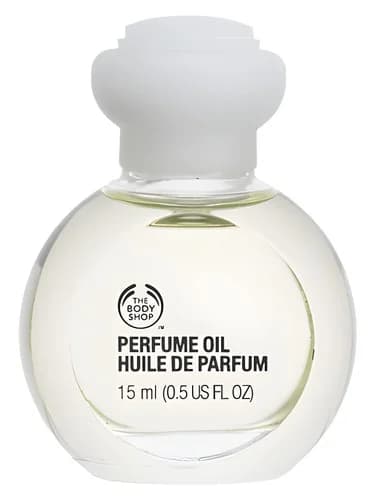 Frasco del perfume Vanilla Perfume Oil de The Body Shop — fragancia femenino
