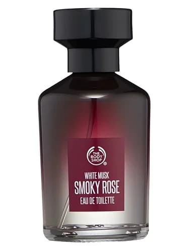 Frasco del perfume White Musk Smoky Rose de The Body Shop — fragancia femenino
