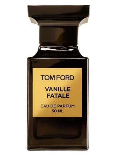 Frasco del perfume Vanille Fatale de Tom Ford — fragancia unisex