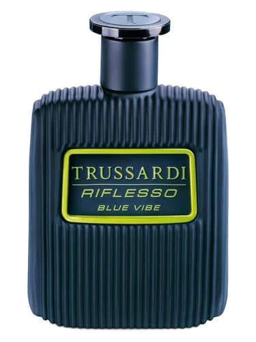 Frasco del perfume Riflesso Blue Vibe de Trussardi — fragancia masculino