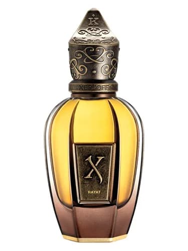Frasco del perfume Hayat de Xerjoff — fragancia unisex