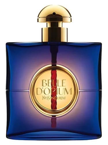Frasco del perfume Belle D Opium de Yves Saint Laurent — fragancia femenino