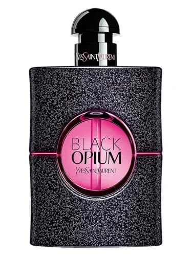 Frasco del perfume Black Opium Neon de Yves Saint Laurent — fragancia femenino