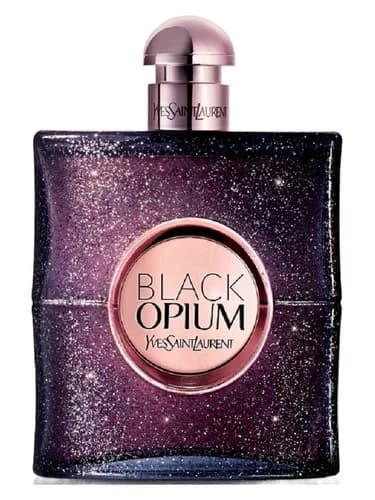 Frasco del perfume Black Opium Nuit Blanche de Yves Saint Laurent — fragancia femenino