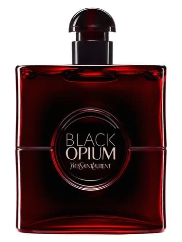 Frasco del perfume Black Opium Over Red de Yves Saint Laurent — fragancia femenino