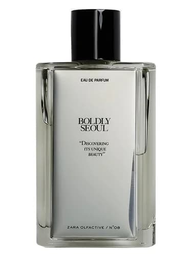 Frasco del perfume Boldly Seoul de Zara — fragancia unisex