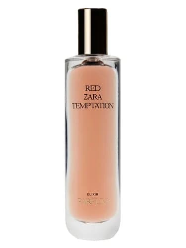 Frasco del perfume Red Temptation Elixir Parfum de Zara — fragancia unisex